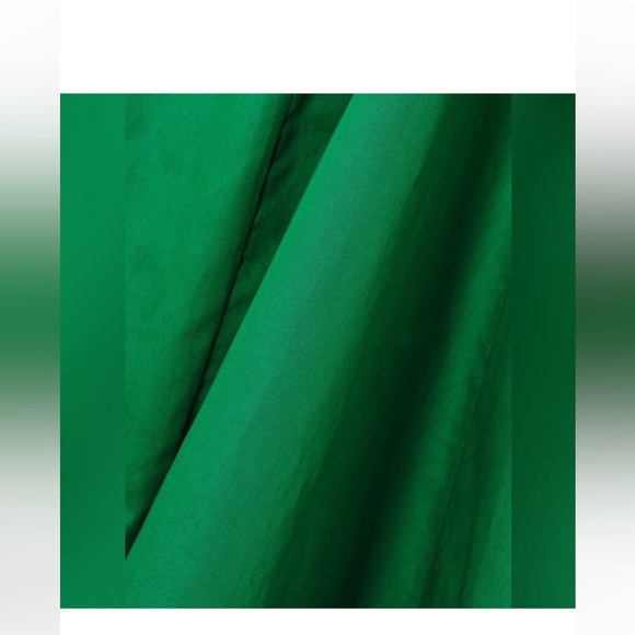 NEW LA LIGNE Pleated organic cotton-blend poplin and cotton midi dress - Picture 4 of 6